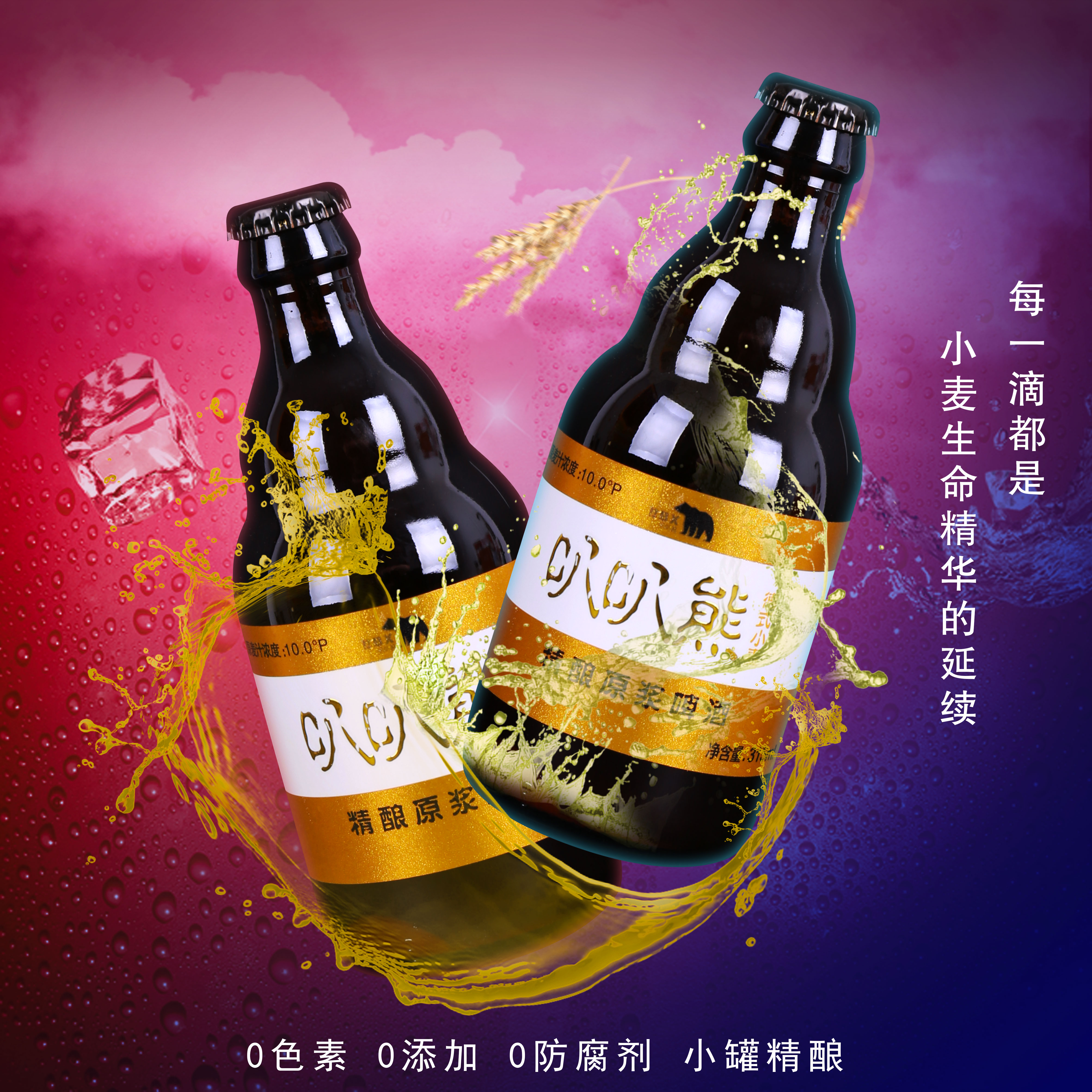 叭叭熊精酿白啤